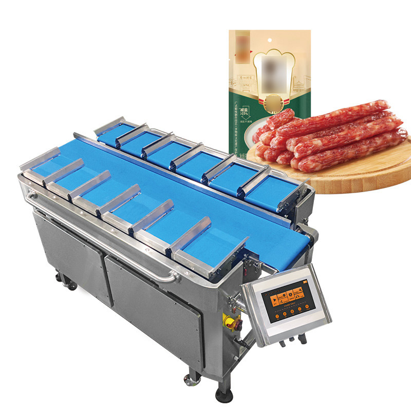 Frankfurt Sausage Multiheads Belt Feeder Combination Weigher Pieczony Hot Dog Sausage Belt Weigher Maszyna do pakowania
