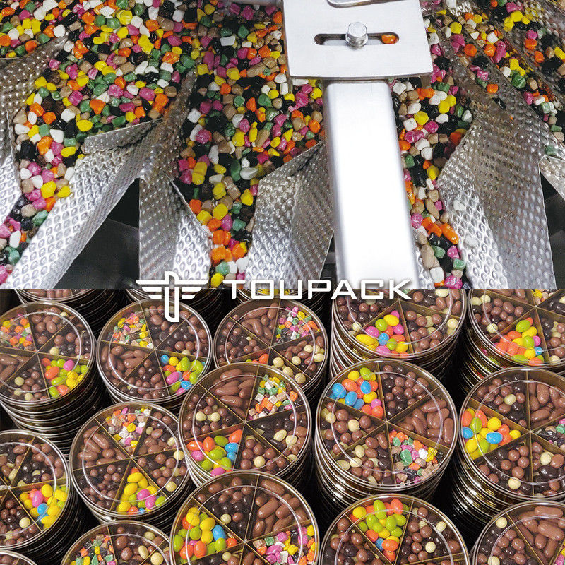 Automatyczna maszyna do wypełniania butelki z plastikiem z granulatami czekoladowymi