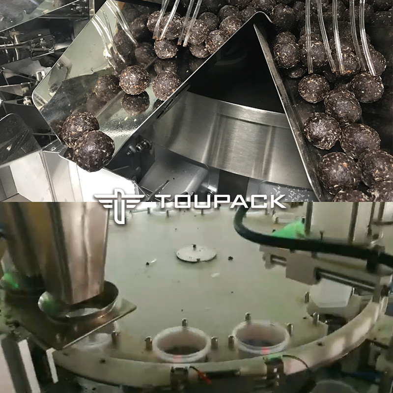 Maszyny do pakowania plastikowych, prefabrykowane, maszyny do pakowania granulkowych, maszyny do pakowania czekoladowych, kubki do wypełniania, z datą