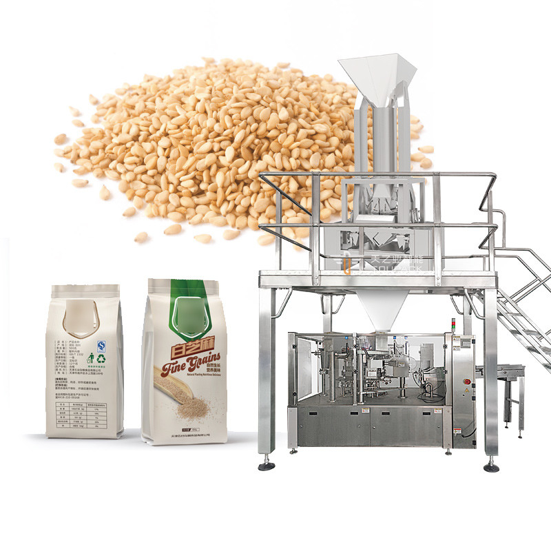 Niestandardowe 1kg 2kg 5kg Fasola Cereale Pies Żywność Orzeszki Suszone Owoce Ryż Worek Worek Śniadaczka Granulki Packer Maszyna Producent