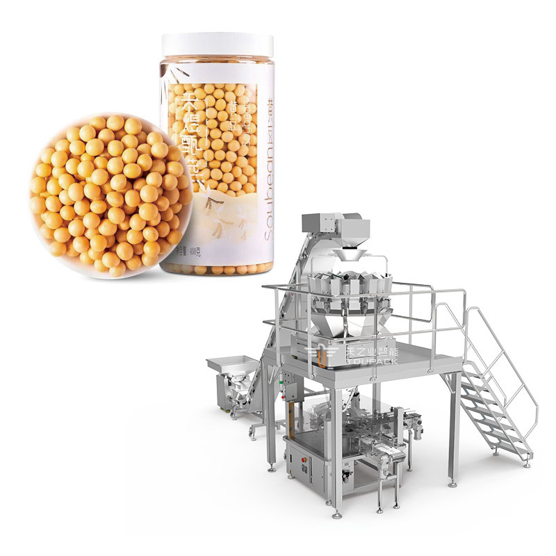 Grain Linear Weigher Oat Weighing And Packing Machine 240g 500g Orzeszki ziemne Maszyna do pakowania puszek