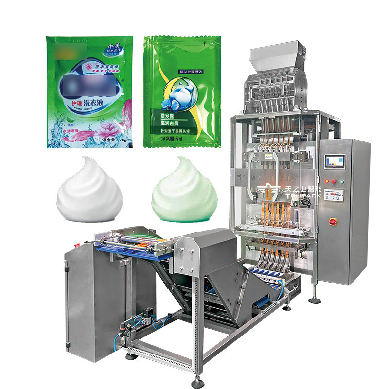 5 ml 10 ml 50 ml 6 pasów Sachet Packing Automatic Multi Lanes Liquid Jelly Stick Filling Sealing Packing Machine