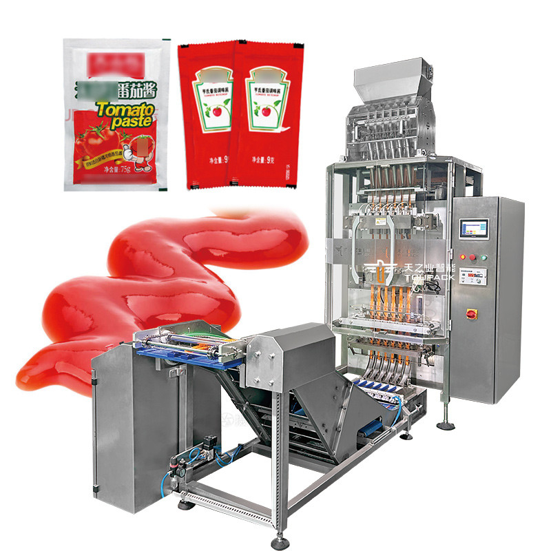 5 ml 10 ml 50 ml 6 pasów Sachet Packing Automatic Multi Lanes Liquid Jelly Stick Filling Sealing Packing Machine
