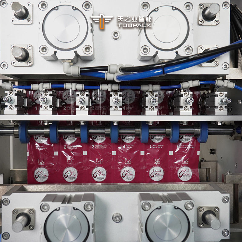 Automatyczna wielościeżkowa maszyna do pakowania saszetek wielościeżkowych, wielościeżkowych, do pakowania saszetek z płynnym ketchupem, wielościeżkowa maszyna do pakowania saszetek z miodem