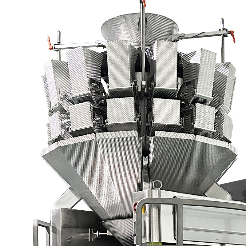 Waga wielogłowicowa do granatów, maszyna do zgrzewania siatkowych worków, maszyna do pakowania w siatkę na imbir, cebulę i czosnek