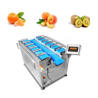 40BPM 10 głowic 14 głowic wielogłowicowa waga owocowa Tangerine Orange Ważenie przenośnika taśmowego
