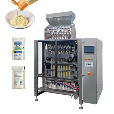 Zautomatyzowany system pakowania z 3 uszczelnieniami bocznymi Szampon Majonez Płyn do napełniania saszetek Maszyna do pakowania musztardy