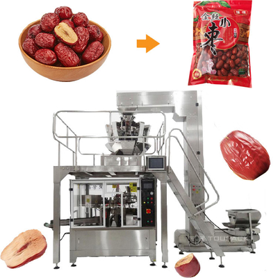 Red Jujube Premade Bag Packing Machine Prędkość 16-60 toreb / min