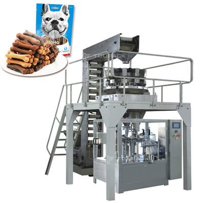 Stand Up Pouch Doypack Packing Machine Long Biscuits Ice Pops Ilościowe ważenie i pakowanie