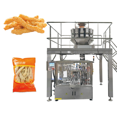 Prefabrykowany worek automatyczne ważenie wypełnienie Packing Machine dla mięsa kurczaka