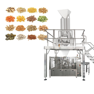 Grain Linear Weigher Oat Weighing And Packing Machine 240g 500g Orzeszki ziemne Maszyna do pakowania puszek