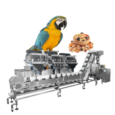 Automatyczna maszyna do pakowania karmy dla papug z wagą wielogłowicową 10g-1000g