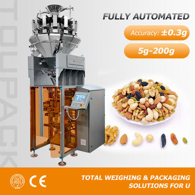 Automatic Weighing Packing Machine 5-200g High Speed Snack Granule Weighing Packaging Machine